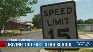 Driving too fast near school