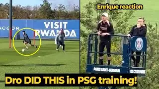 Dro Fernández skills SHOCK Enrique in PSG training session