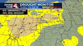 Drought conditions slowly improve to finish October