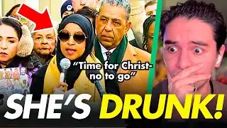 DRUNK Ilhan Omar CAUGHT MUMBLING NONSENSE… Crowd FROZEN!