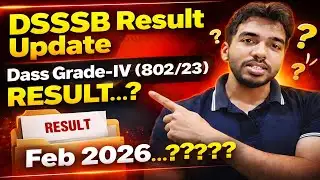 Dsssb Dass Grade 4 (802/23) Result 🎯 Update 2026 🔥 #dsssbexam2026 #dsssbvacancy2026 