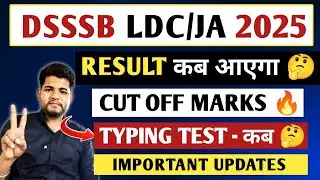 DSSSB LDC/JA RESULT 2026 🔴 DSSSB LDC CUT OFF 2025 | DSSSB 802/23 CUT OFF 