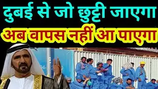 दुबई से जो छुट्टी जाएगा वापस नहीं आ सकता नया नियम लागू? | Dubai employment visa update | Uae News 