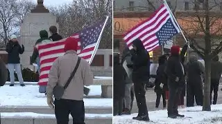 Dueling downtown Toledo protests highlight deep divisions over ICE enforcement