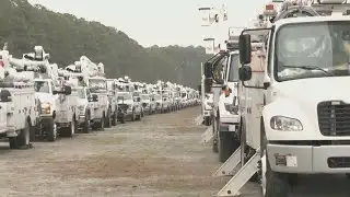 Duke Energy crews in Eastern North Carolina prepared to help with power line issues