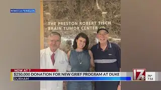 Duke received huge donation for new grief program