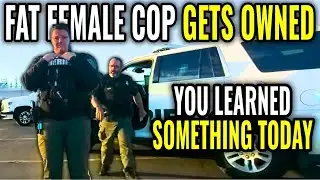 Dumb Female Cop Gets Owned! Unlawful Orders Refused! ID Refusal First Amendment Audit Fail