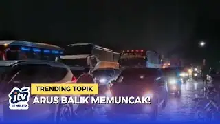 During the peak of the Christmas and New Year return flow, the Trans Java Toll Road is congested ...