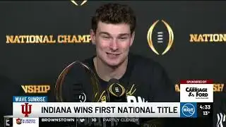 Dusty Baker and Kendrick Haskins react to Indiana winning National Championship