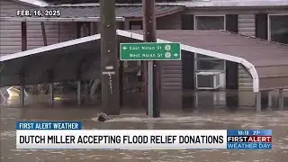 Dutch Miller accepting flood relief donations