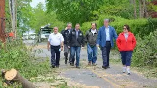 Dutchess County Executive Marc Molinaro Surveys Macrobust Storm Damage
