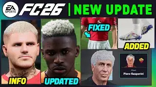 EA FC 26 NEWS | NEW Updates, CONFIRMED Real Faces & MORE Additions ✅