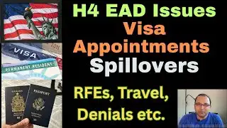 EAD Renewal issues and Options, Visa appointments postponed, Travel