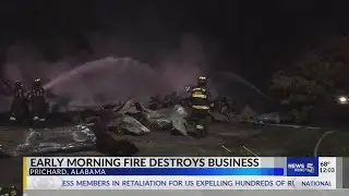 Early morning fire destroys business