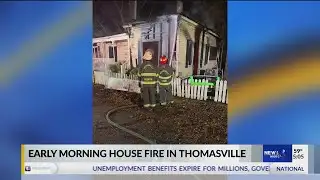Early morning house fire in Thomasville