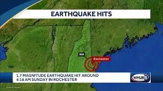 Earthquake hits in Rochester early Sunday morning