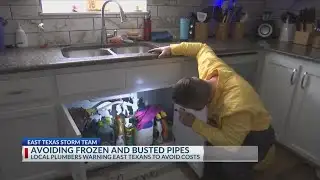 East Texas plumbers report uptick in frozen, burst pipes