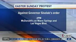 Easter Sunday protest in Las Vegas
