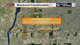 Easter weekend freeway closures