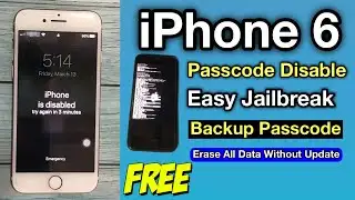 Easy  FREE Unlock Passcode Disabled iPhone 6 | Checkra1n Jailbreak Passcode iPhone 5S/6 |