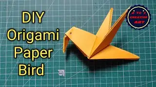 Easy Origami For Kids Hummingbird / How To Make Origami Hummingbird Tutorial / Paper Craft Tutorial