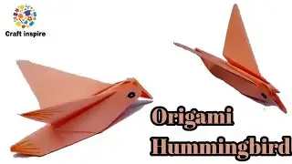 Easy Origami Hummingbird | Paper Bird tutorial | Origami | Craft Inspire