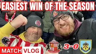 EASY WIN AGAINST BURNLEY | SUNDERLAND 3-0 BURNLEY MATCH VLOG