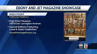 Ebony and Jet magazine exhibit on display at High Point Museum