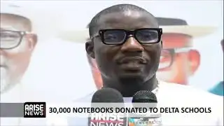 EDUCATION BOOST: DIFFRE DONATES 30,000 NOTEBOOKS IN DELTA