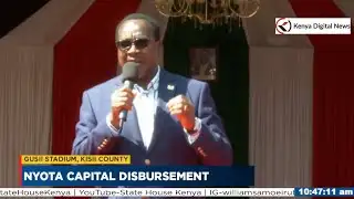 Education CS Julius Ogamba Delivers Great speech in front Ruto in Kisii during Nyota Disbursement