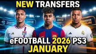 EFOOTBALL 2026 PS3 VR PATCH SAVED DATA (New tranfers)