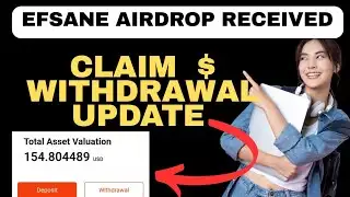 EFSANE AIRDROP RECEIVED| EFSANE AIRDROP WITHDRAWAL UPDATE| EFSANE AIRDROP CLAIM 
