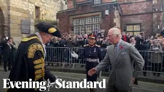 Eggs thrown at the King during visit to York