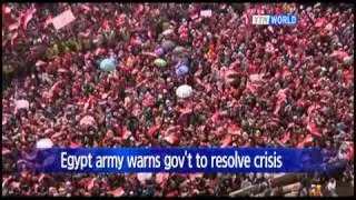Egyptian army warns gov