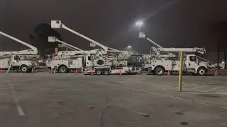 Electrical crews prepare ahead of winter storm in Texas