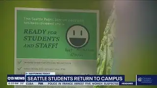 Elementary students return to campus at Seattle Public Schools