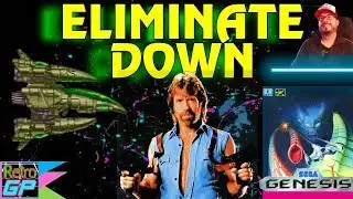 Eliminate Down on SEGA Genesis Mega Drive - Classic 90s SHMUP!! - Retro GP