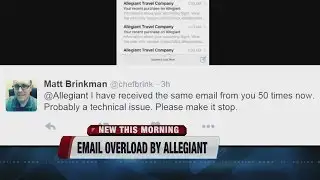 Emails from Allegiant Airlines