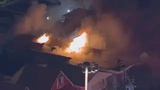 Emergency crews battle house fire in Chatham