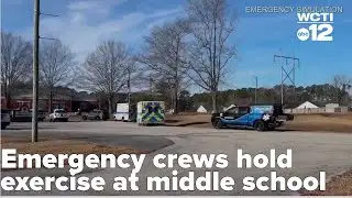 Emergency crews hold active shooter response drill at Southwest Middle School