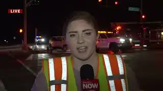 Emergency crews respond to two-vehicle crash