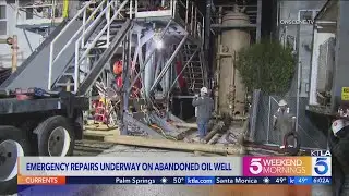 Emergency repairs underway on abandoned oil well