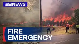 Emergency warnings issued for two Perth bushfires | 9 News Australia