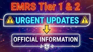 EMRS Tier 1 & 2 Urgent ‼️ Official Updates