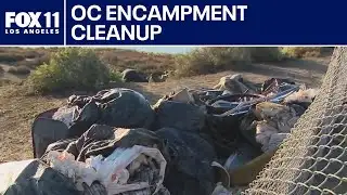Encampment cleanup at Santa Ana River Marsh  | FOX 11 LA