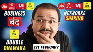 End of Jio Airtel VI - New SIM Launch | BSNL Double Plan Launch | Network Sharing Update