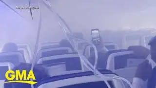 Engine fire forces plane to perform emergency landing l GMA