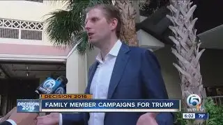 Eric Trump makes campaign stop for father in Boca Raton