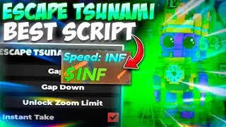 Escape Tsunami for Brainrots Script *NO KEY* — Auto Farm, Teleport To End, Complete Obby, Dupe 🌊
