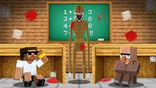 Escaping Horror School in Minecraft..